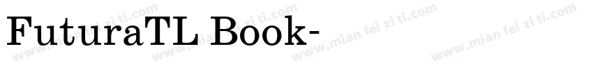 FuturaTL Book字体转换